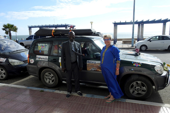 The Dutch Rotarians took 11 cars to The Gambia