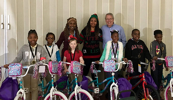 Selma club bicycle giveaway