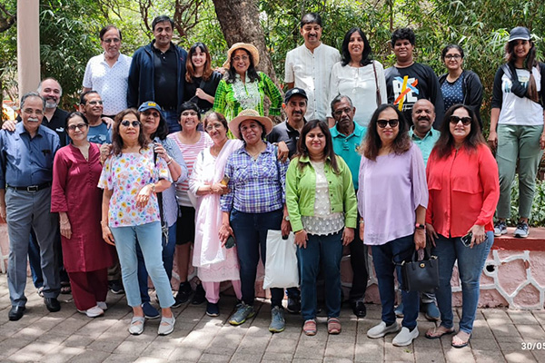 Members of the Rotary Club of Deonar, Maharashtra, India, during a club social outing.
